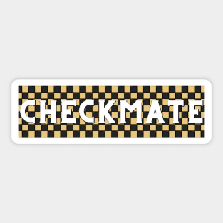 Checkmate D4 D5 C4 Grandmaster Chess Lovers Gift Sticker